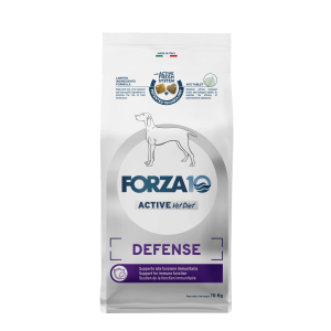 Forza10 DEFENSE IMMUNO Active sausā barība suņiem 10kg Cena norādīta par 1 gb. un ir spēkā pasūtot 2 gb.